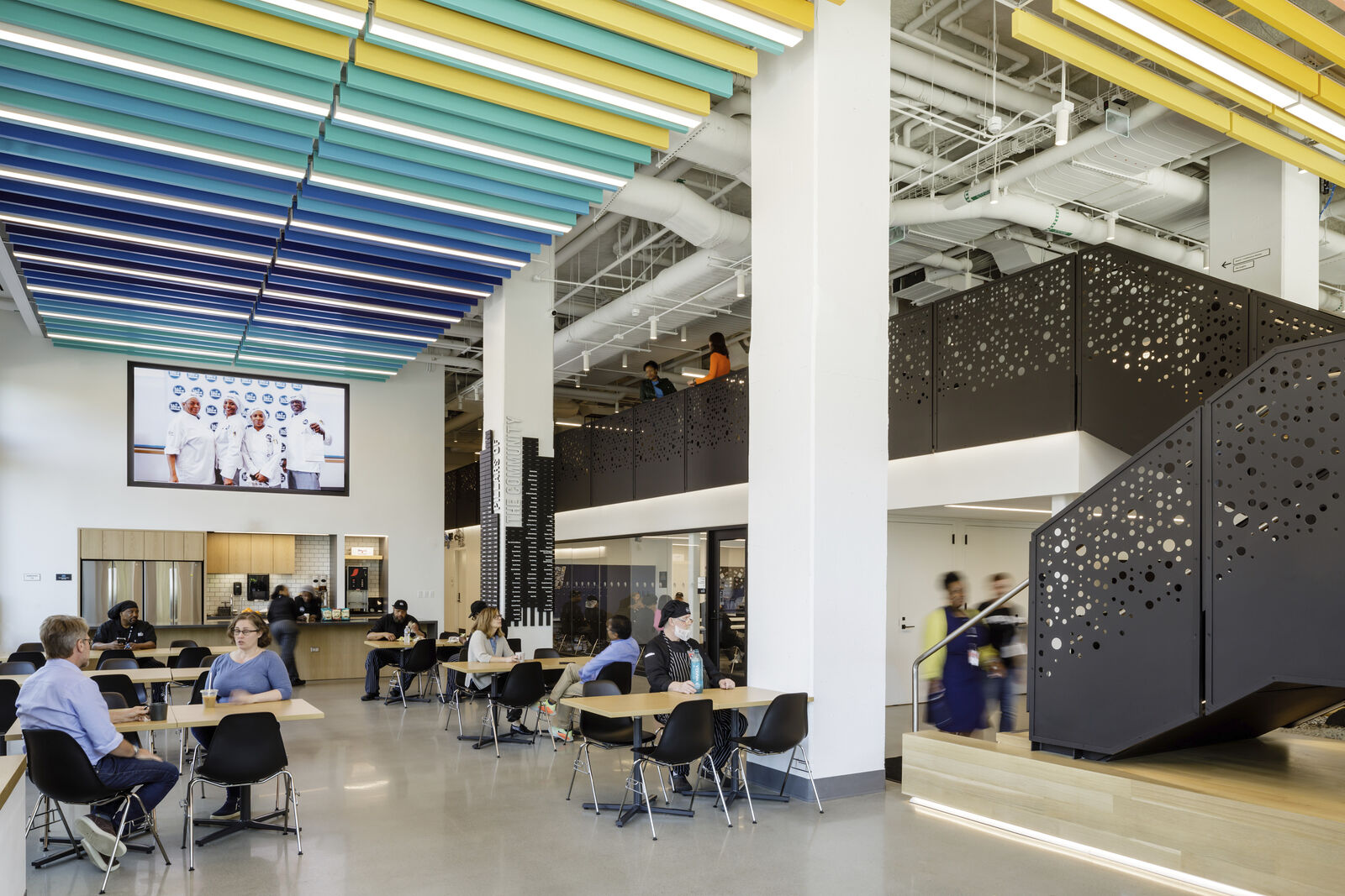 Rendering of atrium space for DC Central Kitchen