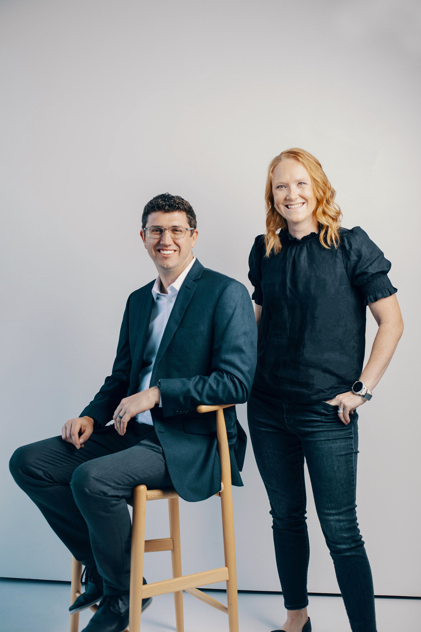Man and Woman smiling