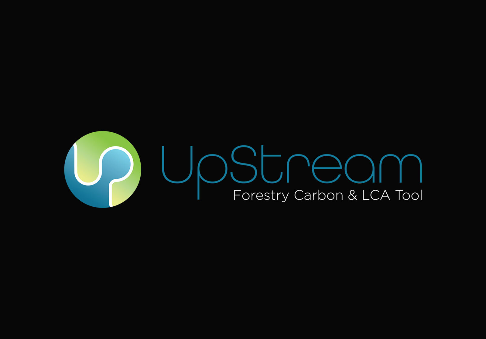 Logo for UpStream Tool featuring graphic of the planet Earth